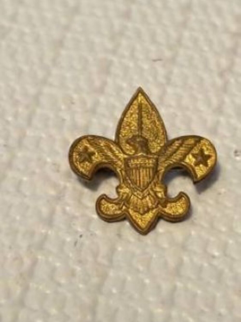 VTG Boy Scouts BSA Tenderfoot Rank Eagle 2 Stars Pocket Pin Badge Patent 1911